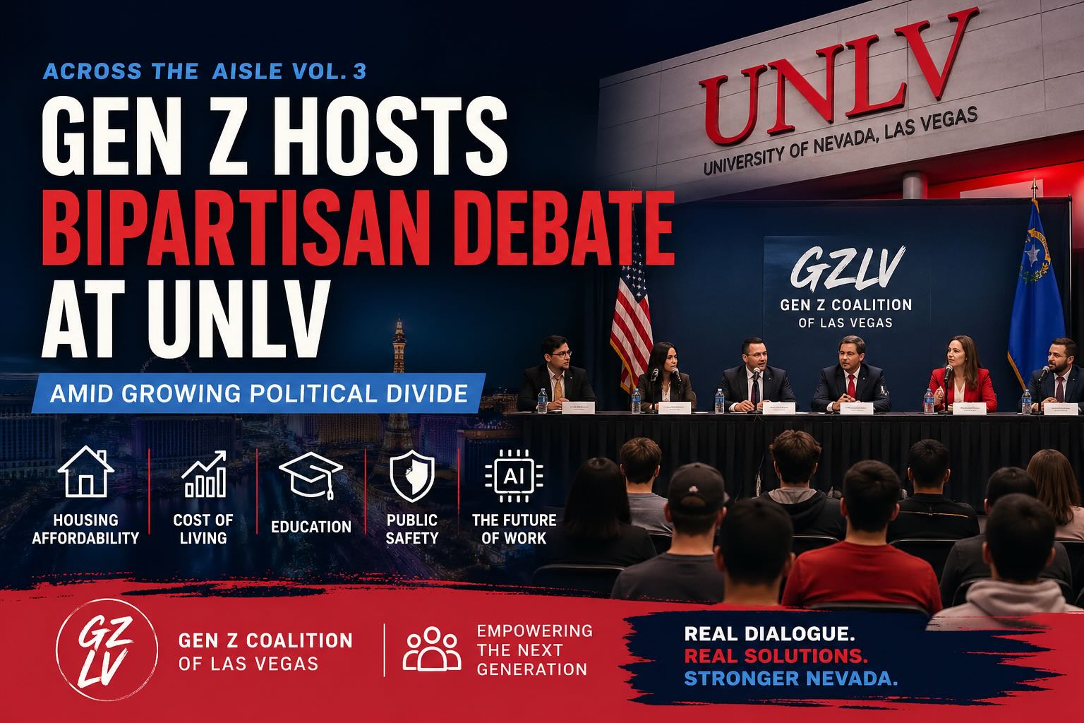 Gen Z Hosts Bipartisan Debate at UNLV Amid Growing Political Divide