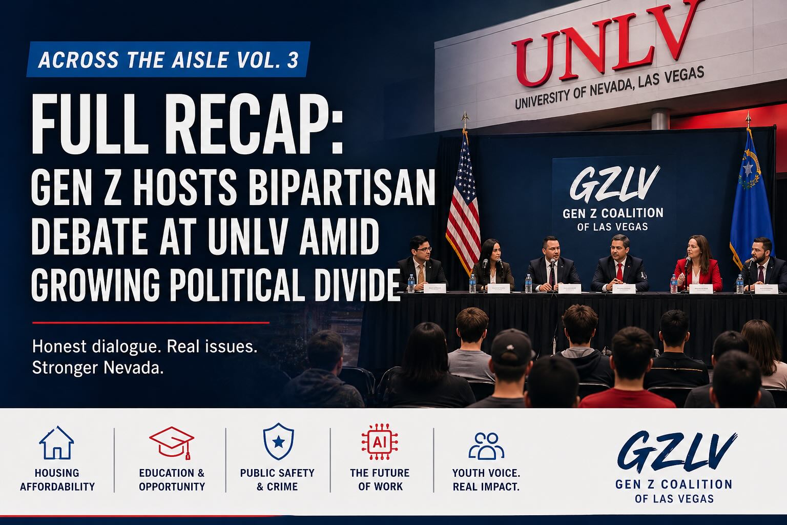 Across the Aisle Vol. 3 Brings Candidates and Students Together at UNLV for Open Civic Dialogue