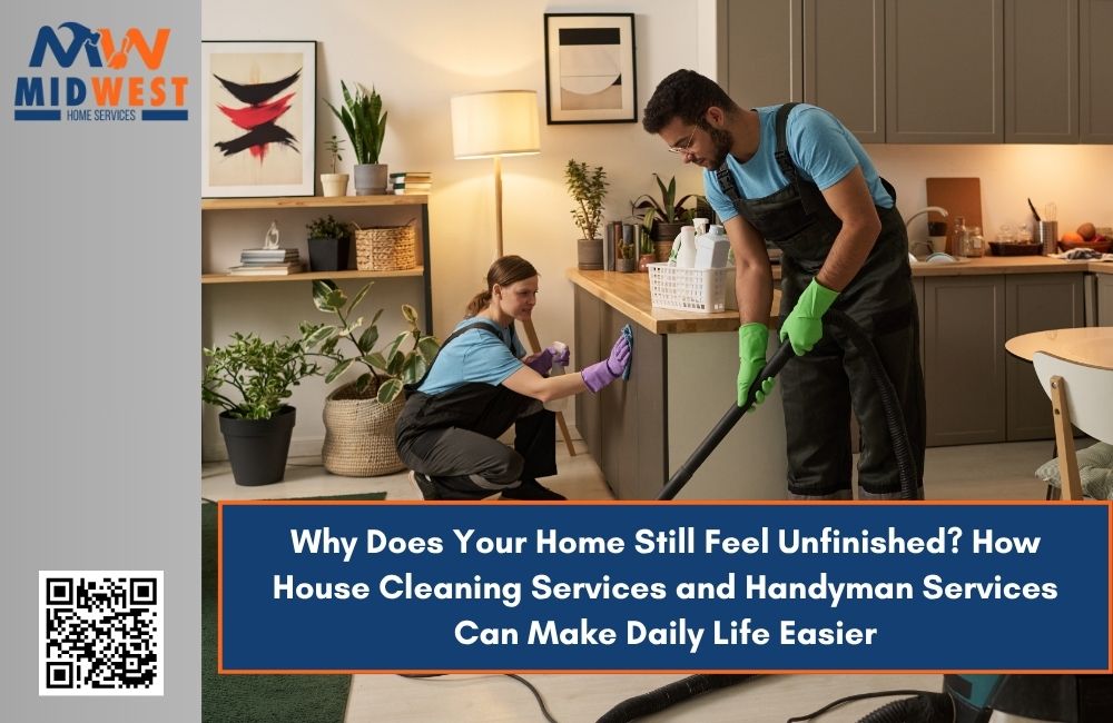 Why Does Your Home Still Feel Unfinished? How House Cleaning Services and Handyman Services Can Make Daily Life Easier