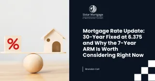 Mortgage Rate Update: 30-Year Fixed at 6.375 and Why the 7-Year ARM Is Worth Considering Right Now