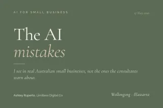 The AI Mistakes I See in Real Australian Small Businesses