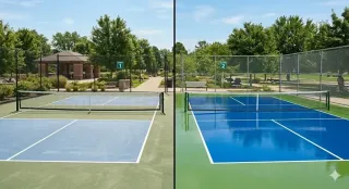 Cushioned Courts vs. Standard Acrylic Pickleball Surfaces: Comfort, Cost & Performance