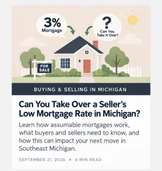 Can You Take Over a Seller’s Mortgage Rate in Michigan?