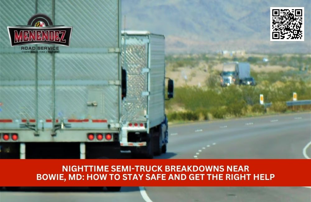 Nighttime Semi-Truck Breakdowns Near Bowie, MD: How to Stay Safe and Get the Right Help