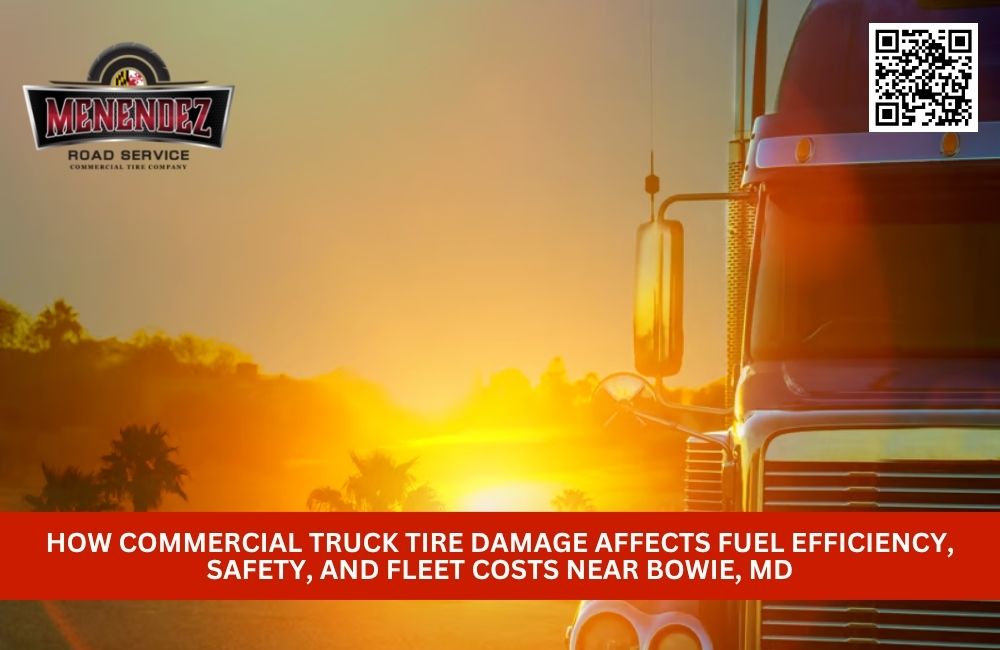 How Commercial Truck Tire Damage Affects Fuel Efficiency, Safety, and Fleet Costs Near Bowie, MD