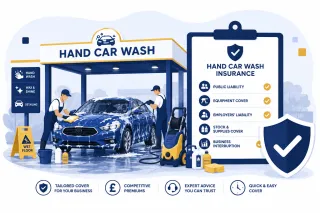 Hand Car Wash Insurance UK 2026: Cover, Compliance & Cost