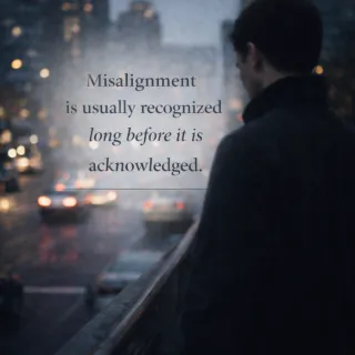 The Longer Someone Stays Misaligned, the More Expensive the Lesson Becomes