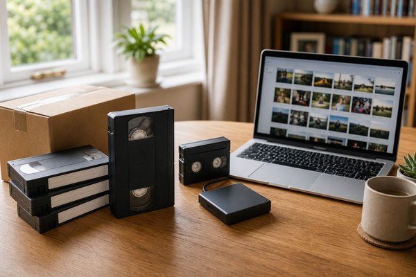 Where can I convert VHS and Hi8 tapes to digital near Accrington?