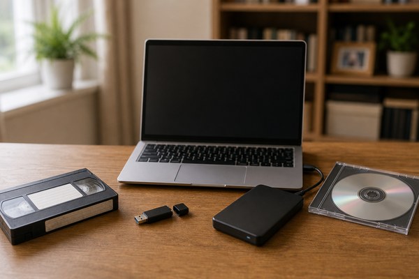What is the best digital format for old family tapes: MP4, USB, hard drive or DVD?