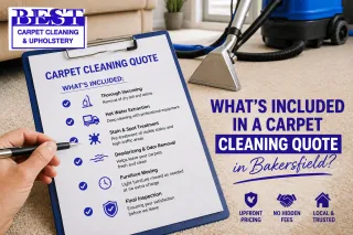 What's Included in a Carpet Cleaning Quote in Bakersfield?