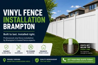 Vinyl Fence Installation Brampton | Fencecore Inc.