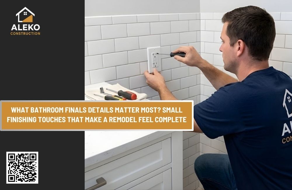 What Bathroom Finals Details Matter Most? Small Finishing Touches That Make a Remodel Feel Complete