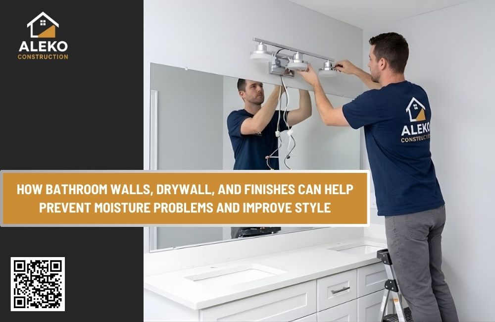 How Bathroom Walls, Drywall, and Finishes Can Help Prevent Moisture Problems and Improve Style