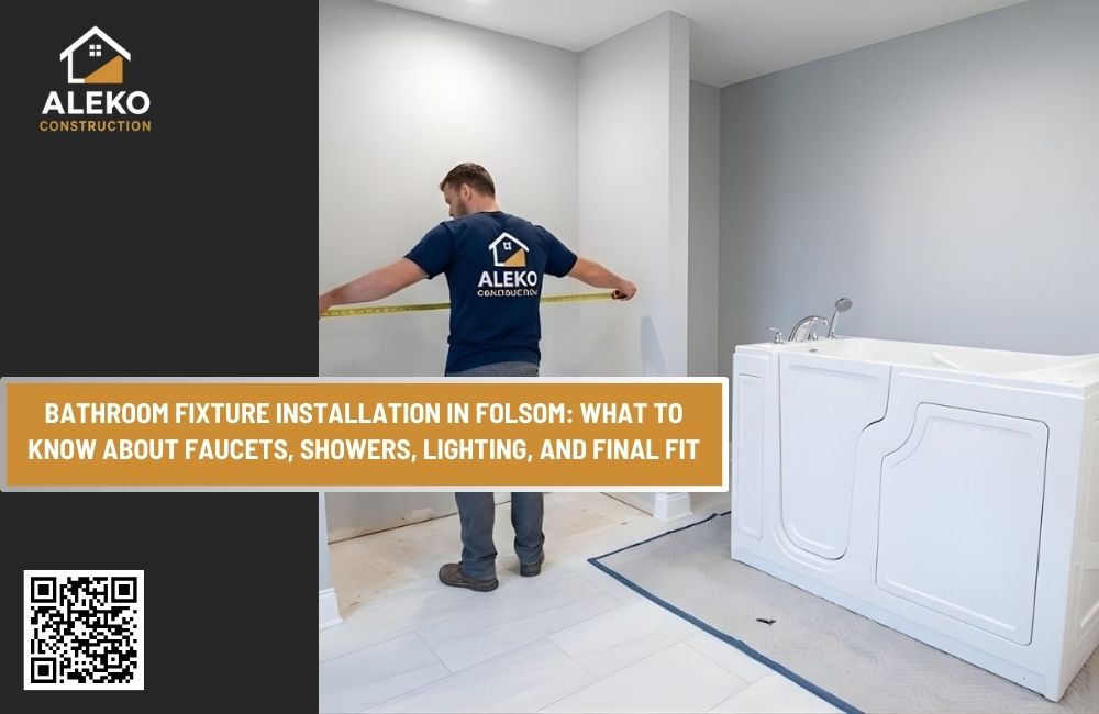 Bathroom Fixture Installation in Folsom: What to Know About Faucets, Showers, Lighting, and Final Fit