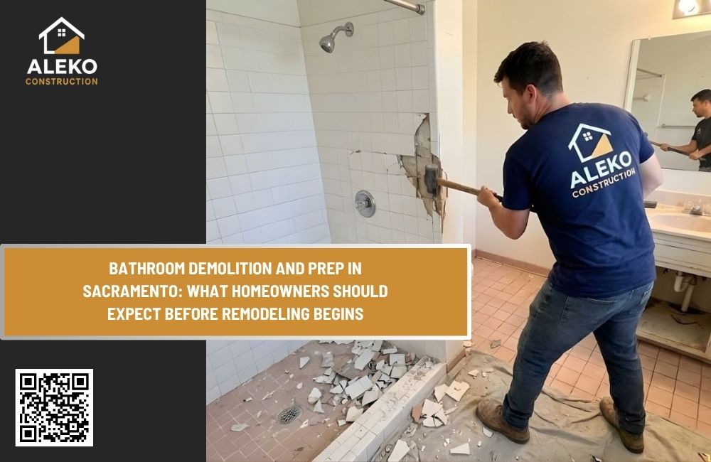 Bathroom Demolition and Prep in Sacramento: What Homeowners Should Expect Before Remodeling Begins