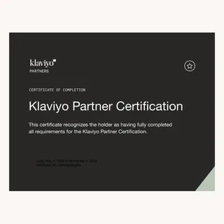 Certificate of Completion