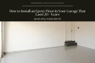 How to Install an Epoxy Floor in Your Garage That Lasts 20+ Years