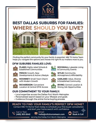 Best Dallas Suburbs for Families | DFW Moving Guide
