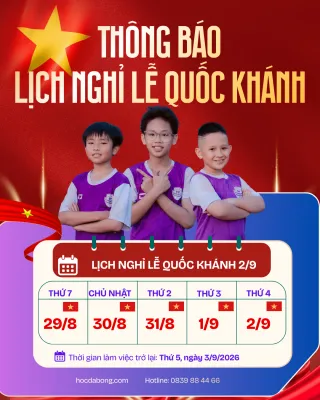 THÔNG BÁO LỊCH NGHỈ LỄ QUỐC KHÁNH 2/9