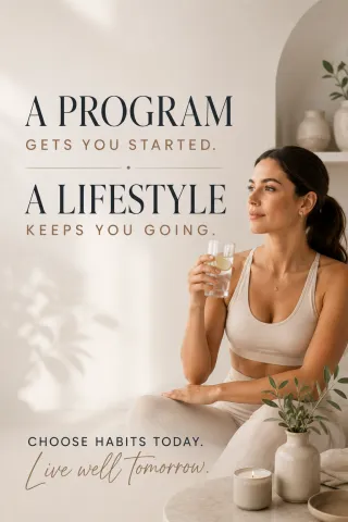 A Program Gets You Started. A Lifestyle Keeps You Going.