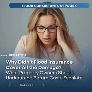 Why Didn’t Flood Insurance Cover All the Damage? What Property Owners Should Understand Before Costs Escalate