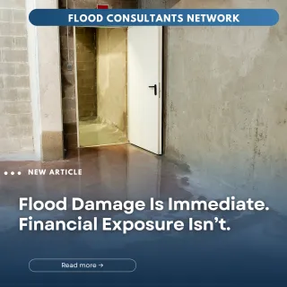 Flood Damage Is Immediate. Financial Exposure Isn’t.