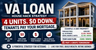 Veterans Can Buy a Four Unit Property With Zero Down and Have Tenants Pay the Entire Mortgage
