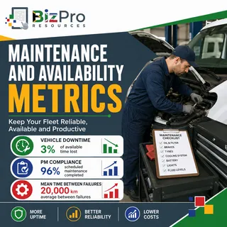 Fleet Maintenance and Availability Metrics: Measuring Downtime, PM Compliance and Vehicle Reliability