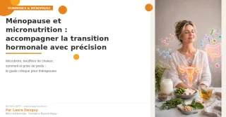 Ménopause et micronutrition 