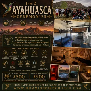 10 Participants Only - Joshua Tree, California - January 8th & 9th, 2027 - Single Night Ceremony or Two Nights of Ceremony