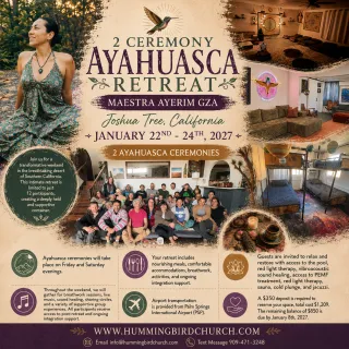 12 Participants Only with Maestra Ayerim Gza - Joshua Tree, California - January 22nd - 24th, 2027