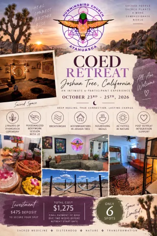 6 Coed Participants SMALL GROUP - October 23rd - 25th, 2026 - Joshua Tree, CA