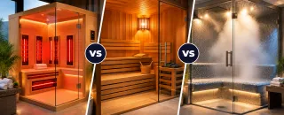 SAUNA DE INFRARROJOS VS SAUNA SECA VS SAUNA DE  VAPOR: ¿CUÁL ELEGIR?