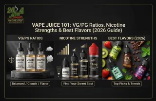 Vape Juice 101: VG/PG Ratios, Nicotine Strengths & Best Flavors (2026 Guide)