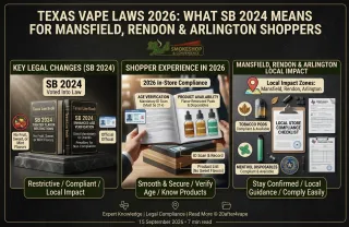 Texas Vape Laws 2026: What SB 2024 Means for Mansfield, Rendon & Arlington Shoppers