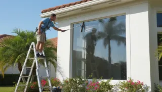 Window Cleaning in Florida: How Often and What Actually Causes the Haze