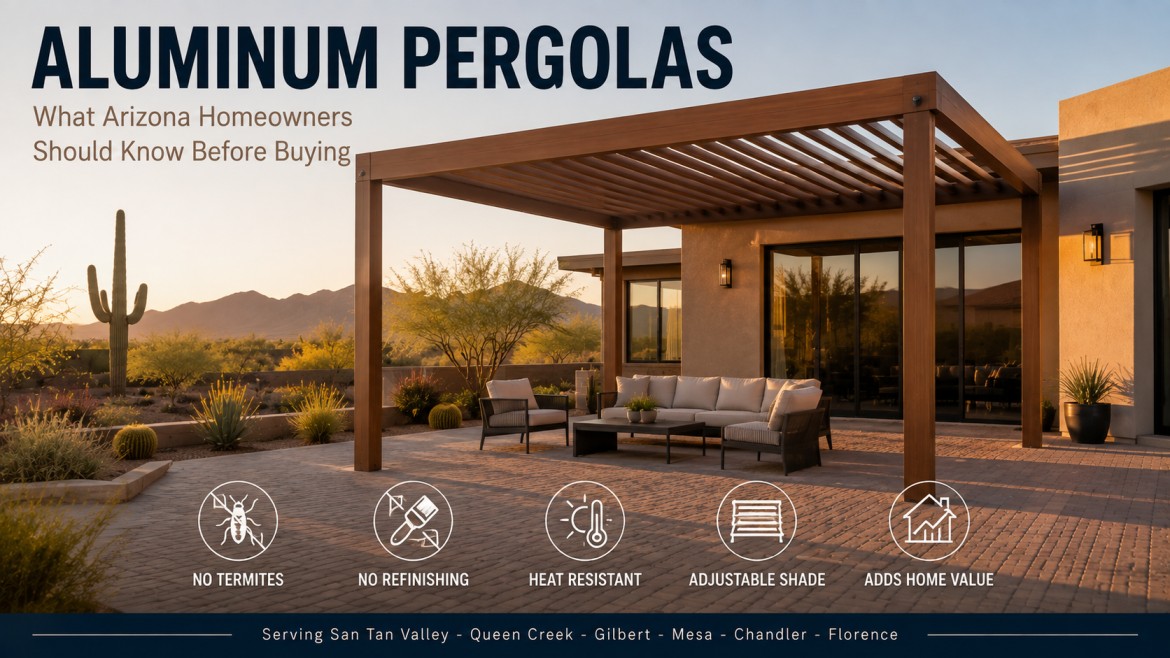 Aluminum Pergolas in Arizona | Cost, Styles & Care
