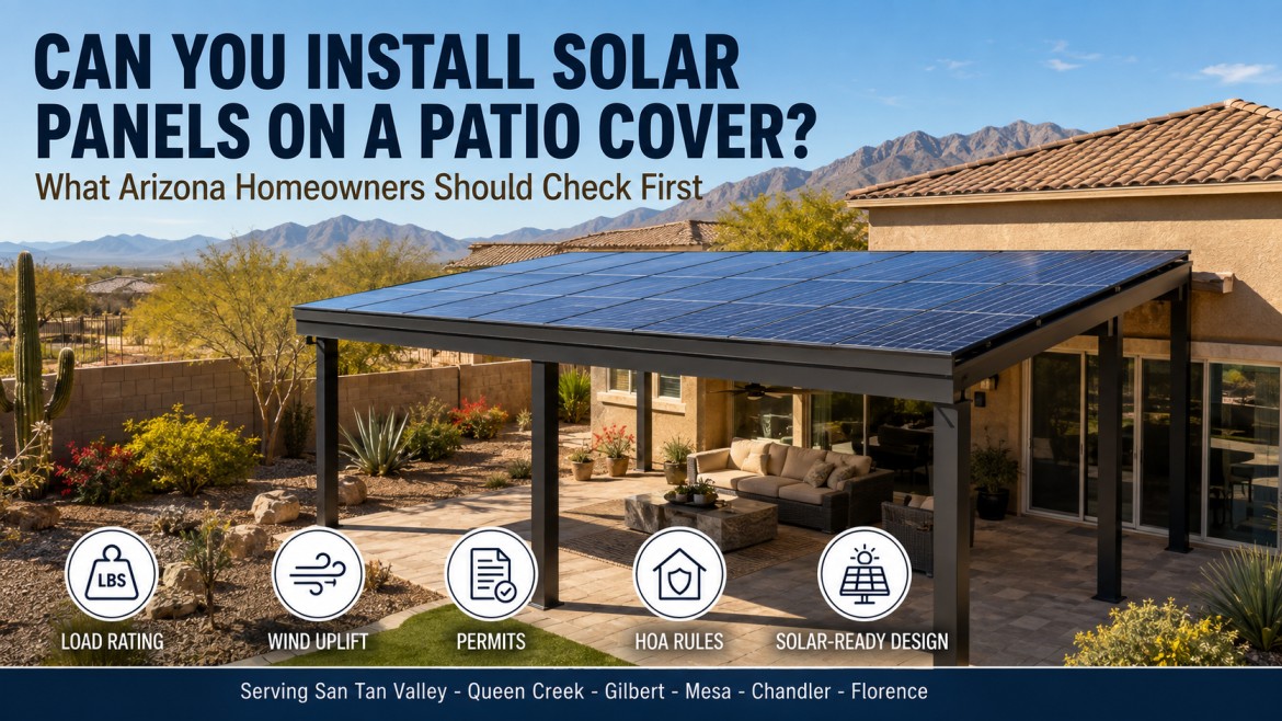 Can You Install Solar Panels on a Patio Cover? | AZ