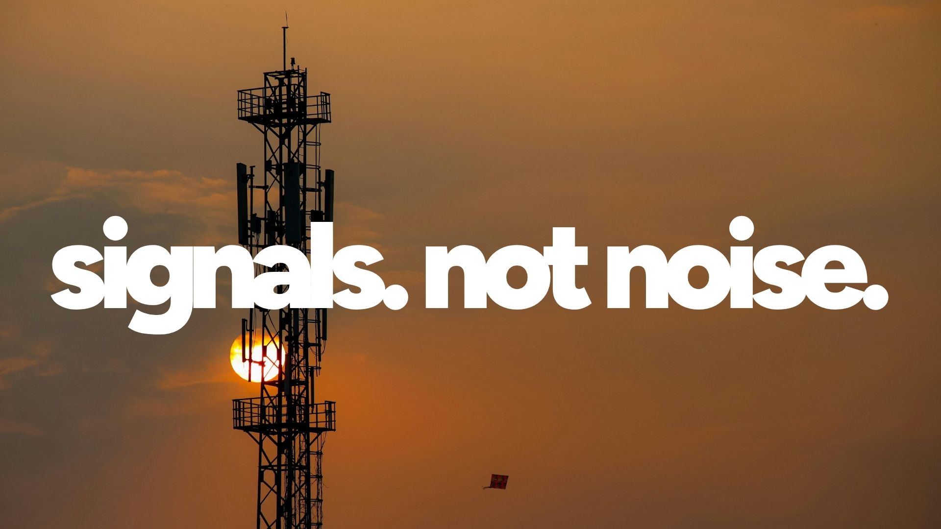 Creating signals and not just more noise