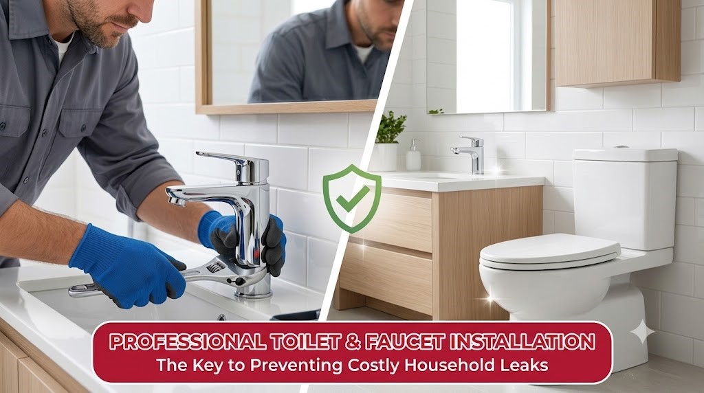 How Professional Toilet and Faucet Installation Prevents Household Leaks