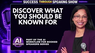 Discover What You Should Be Known For as a Speaker: An AI Workflow