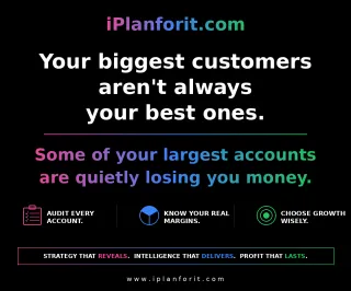 AUDIT EVERY ACCOUNT · KNOW YOUR REAL MARGINS · CHOOSE GROWTH WISELY