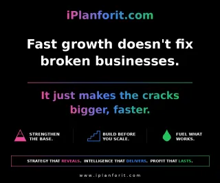 Fast growth doesn't fix broken businesses. It just makes the cracks bigger, faster.