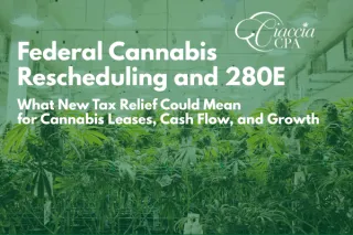 Federal Cannabis Rescheduling and 280E: What New Tax Relief Could Mean for Cannabis Leases, Cash Flow, and Growth