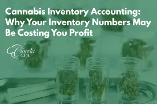 Cannabis Inventory Accounting: Why Your Inventory Numbers May Be Costing You Profit