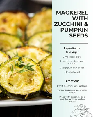Healthy Mackerel with Zucchini Delight
