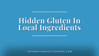 Singapore Travel: Hidden Gluten