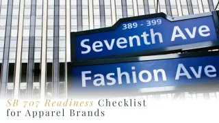 SB 707 Readiness Checklist for Apparel Brands