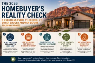 The 2026 Homebuyer's Reality Check: 5 Questions Every St. George, UT Buyer Should Answer Before Touring Homes