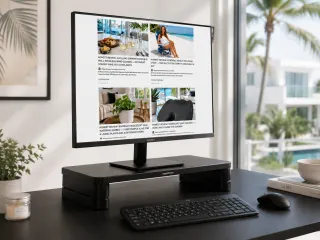 Honest Review: Amazon Basics Height Adjustable Monitor Stand Riser with Storage Organizer
